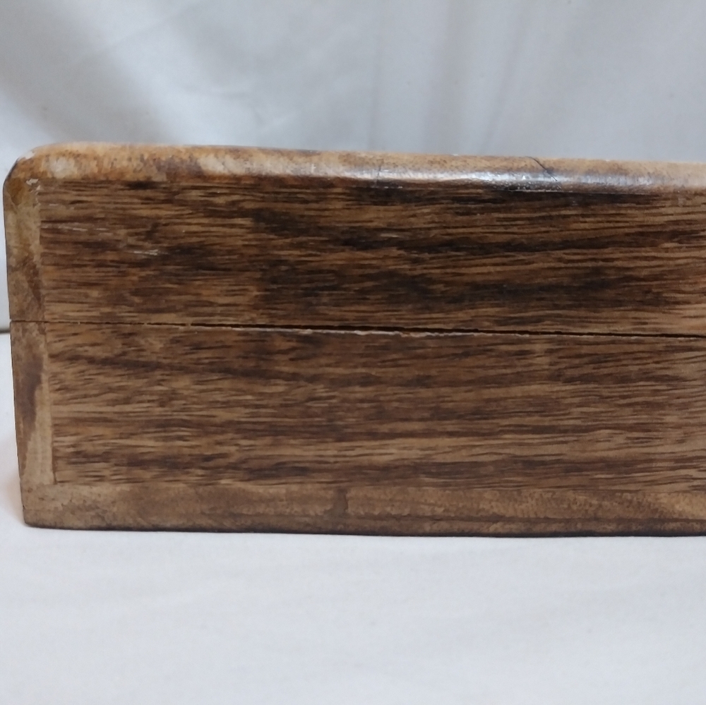 Wooden Keepsake Magic Storage Witchy Jewlery Spell Box Raven Pentagram Crow Vine - Picture 12 of 14